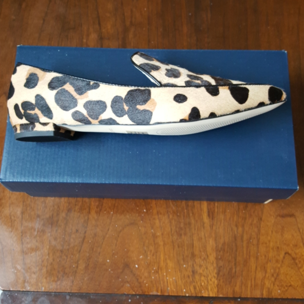 22:04- Cole Haan Real Fur Leopard Loafers - Picture 2 of 8